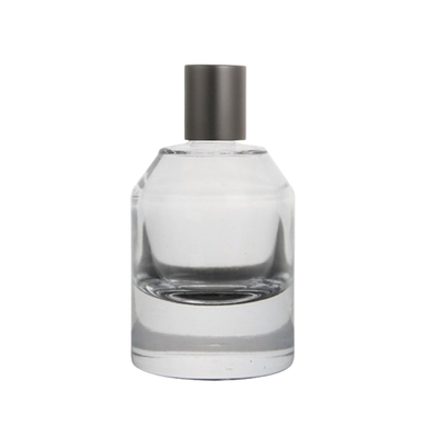 Custom Cylindrical Perfume Round Press Bottle 30ml Cosmetic Packaging Spray Glass