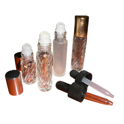 1 inch 0.05mm Perfume Roll On bottles with Holder For Cosmetic Packaging
