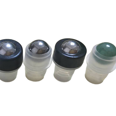 Screw Cap Roll On Perfume Bottles , Amber Green Red Metal Ball Roll On Bottles