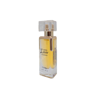 Transparent 30ml Refillable Glass Perfume Bottle Fashion Shape With Screw Caps