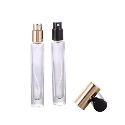 Wholesale clear glass Bottle With Aluminium Cap Glass Refill Empty Perfume Atomizer Spray bottle hot sell