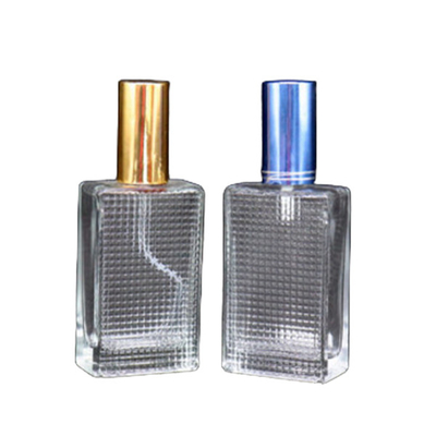 Wholesale clear glass Bottle With Aluminium Cap Glass Refill Empty Perfume Atomizer Spray bottle hot sell