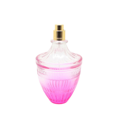Personal Care 100ml Glass Perfume Bottle With Golden Spayer And Caps