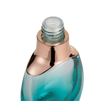 Oblate Shape Glass Essential Oil Perfume Bottles 15ml 30ml Custom Custom Color