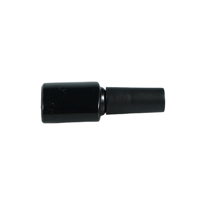 Oval Black Empty Glass Nail Polish Bottles , Empty Gel Polish Bottles With Soft Brush
