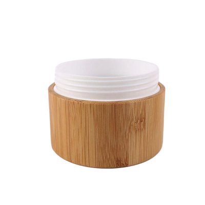Wooden Cosmetic Cream Jar Cylinder Shape Screw Cap 5 Gram - 150 Gram
