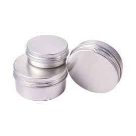 Screw Cap Empty Aluminum Cream Jar 15ml - 100ml Customized Capacity