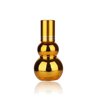 UV Mewah Golden Gourd Bentuk Metal Roller Ball Minyak Esensial Botol Roller Kosong 50ml 100ml